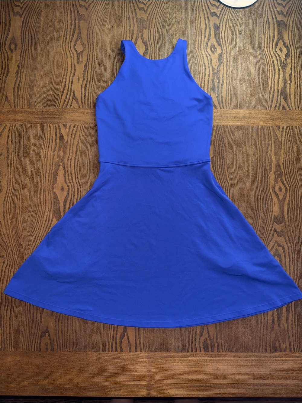 Athleta Cobalt Purple Sleeveless Fit-and-Flare Mini Dress
